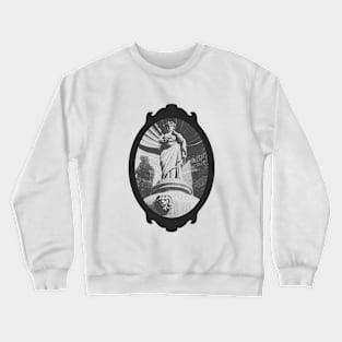 Classic Statue in Old Egyptian Palace Crewneck Sweatshirt